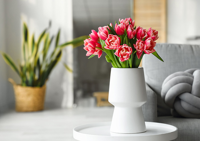 Flowers on table