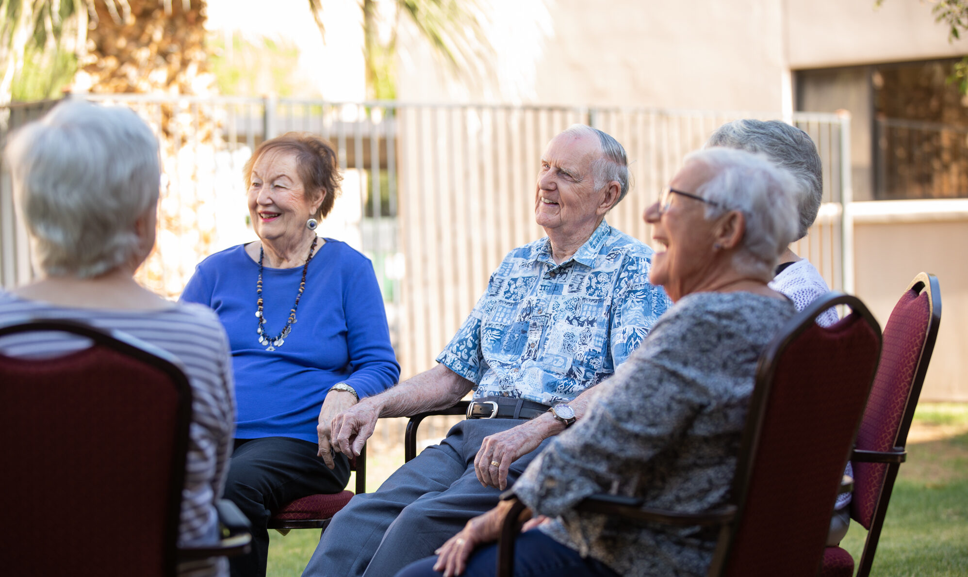 senior residents attending one of the lifelong learning courses at BC