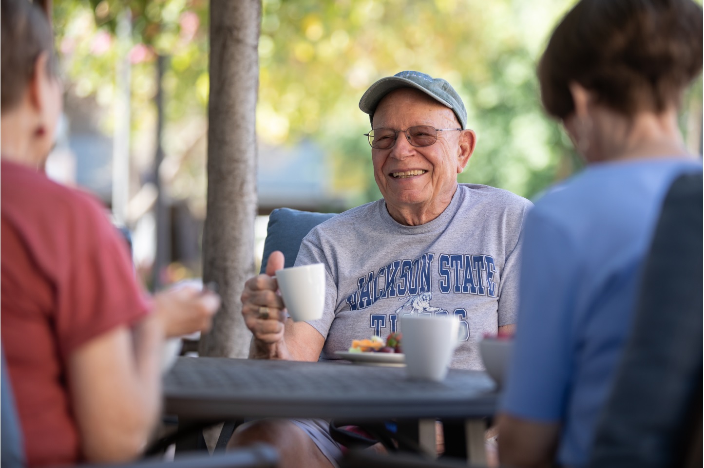 Seniors Drinking Coffee